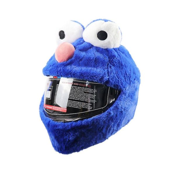 Blue Monster Motorcycle Helmet Cover