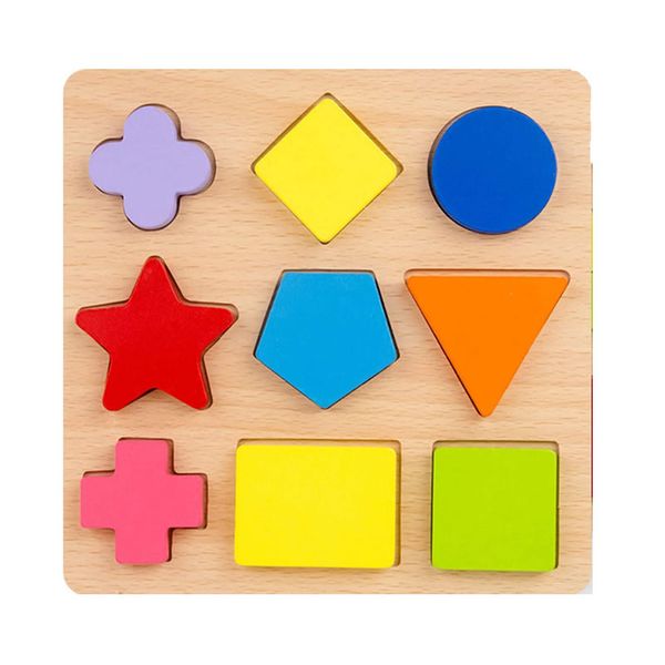 Wooden Puzzle - Toddlers Learning 10 Pcs
