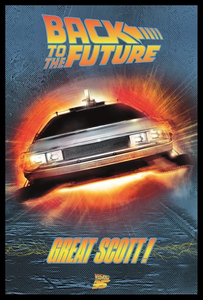 Back to the Future - Great Scott! Poster with Black Frame