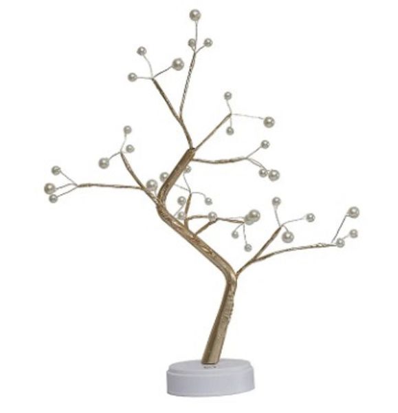 Desktop Decorative Copper Wire LED Shimmer Tree Christmas Night Light