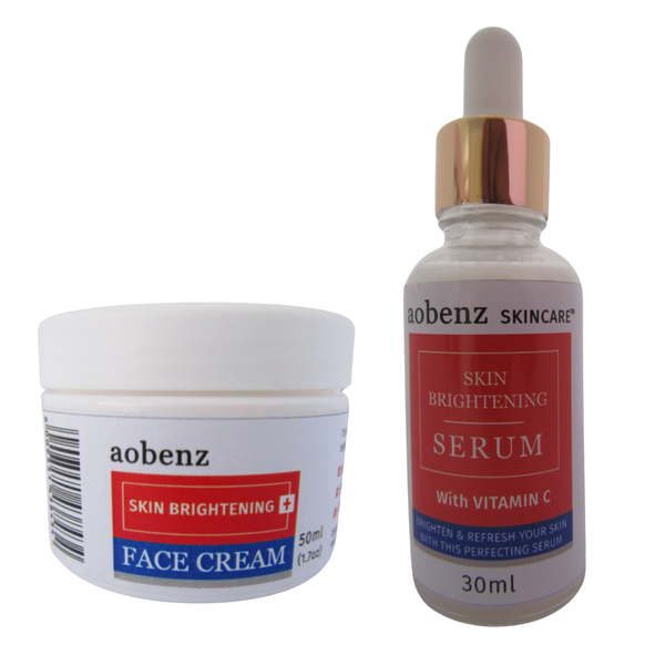 Aobenz Skincare Skin Brightening Serum and Cream Set