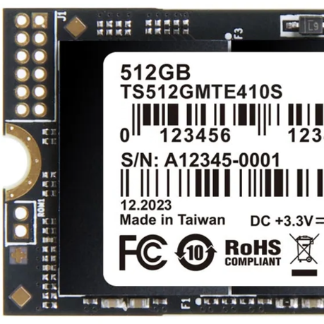 Transcend 512GB SSD - MTE410S PCIe Gen 4x4 2242 NVMe M.2 SSD