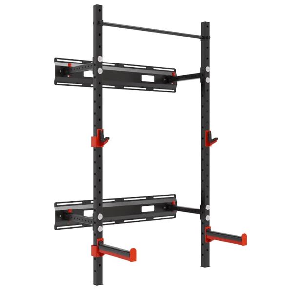 Wall Mounted Squat Rack with Spotter Arms