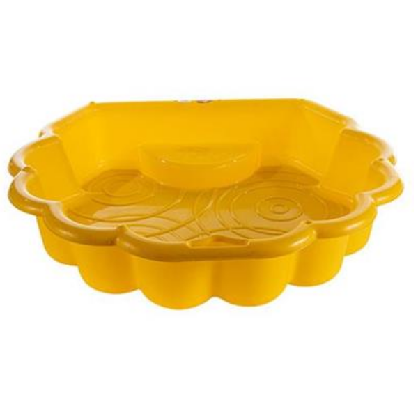 Play Sand &amp; Pool Pit For Kids (Yellow) Sand not included