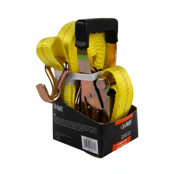 U-Part - Tie Down Ratchet Set - 1512kg Break Strength - 50mm x 9.1m