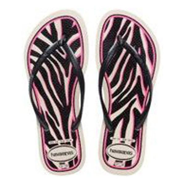 Havaianas Slim Animals Beige Straw/Met Steel Grey
