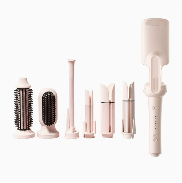 All-in-One Interchangeable Curling Iron Set - Sakura Pink (1 Unit)