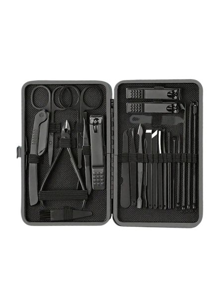 24 Piece Nail Clippers Set With High Precision Manicure &amp; Pedicure Kit