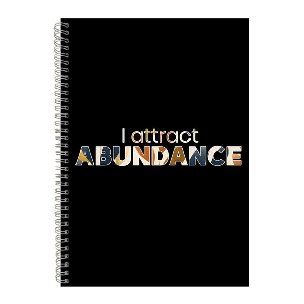 Attract A4 Notebook Spiral and Lined Motivational Saying Graphic Notepad248