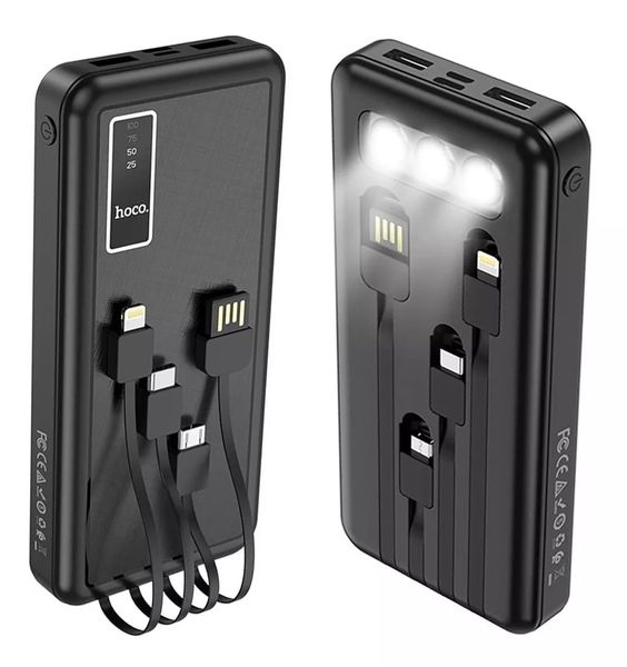 Hoco 10000 Mac Power Bank with led Light -J77