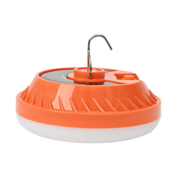 Rechargeable Camping Solar LED Light with Hook - Orange