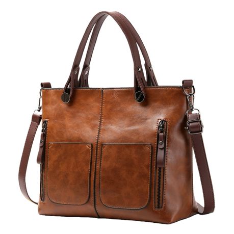 High Quality Women Large Capacity Tote /Shoulder Pockets Bag 31 x 26cm Image