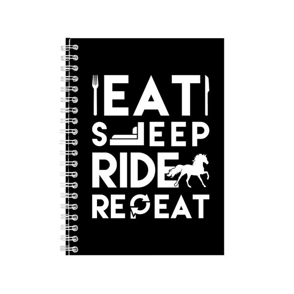 Horse Riding Notebook Equestarian Gift Idea Writing Book Notepad Pad 31