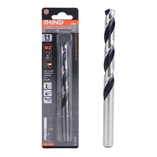 Shind Stainless Steel Twist Metal Drill Bit 1PCS 11MM