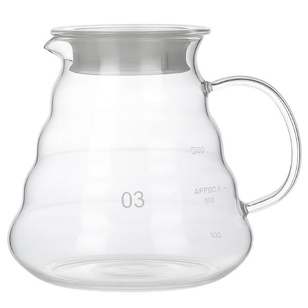 Clear Glass Coffee Carafe with Handle