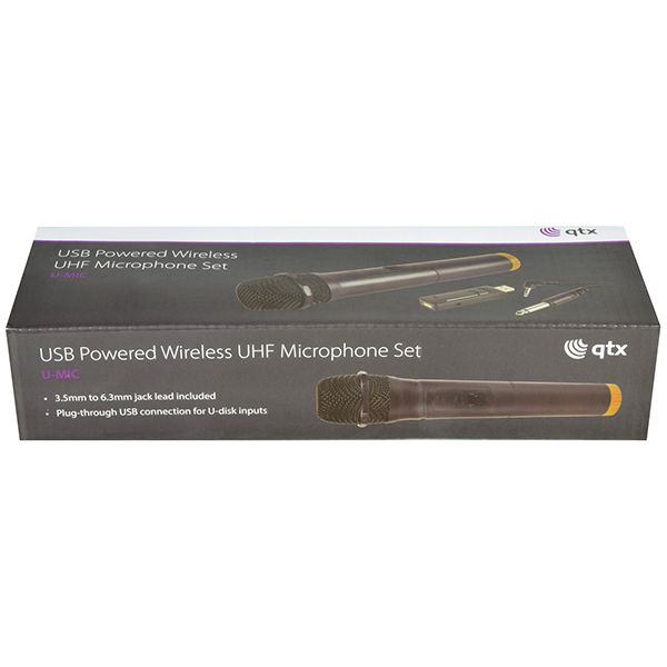 QTX Microphone Wireless Usb Handheld