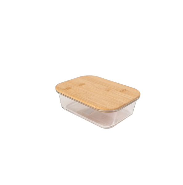 Bamboo And Glass Lunch Box