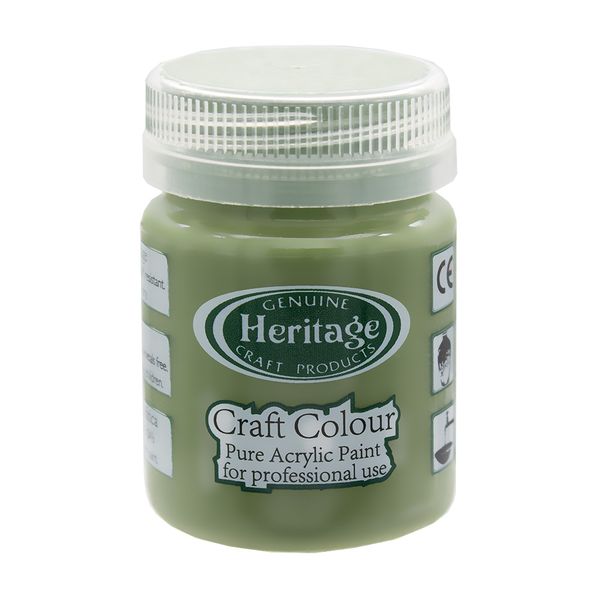 Heritage Pure Acrylic Paint - Craft Colour Range - 50ml - Bushveld Green