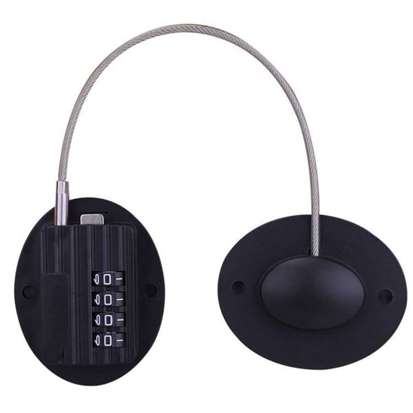 4-Digit Coded Fridge Lock for Cabinets, Window, Drawers (Oval)