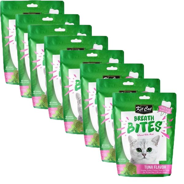 Kit Cat Tuna Breath Bites - 8 x 60g