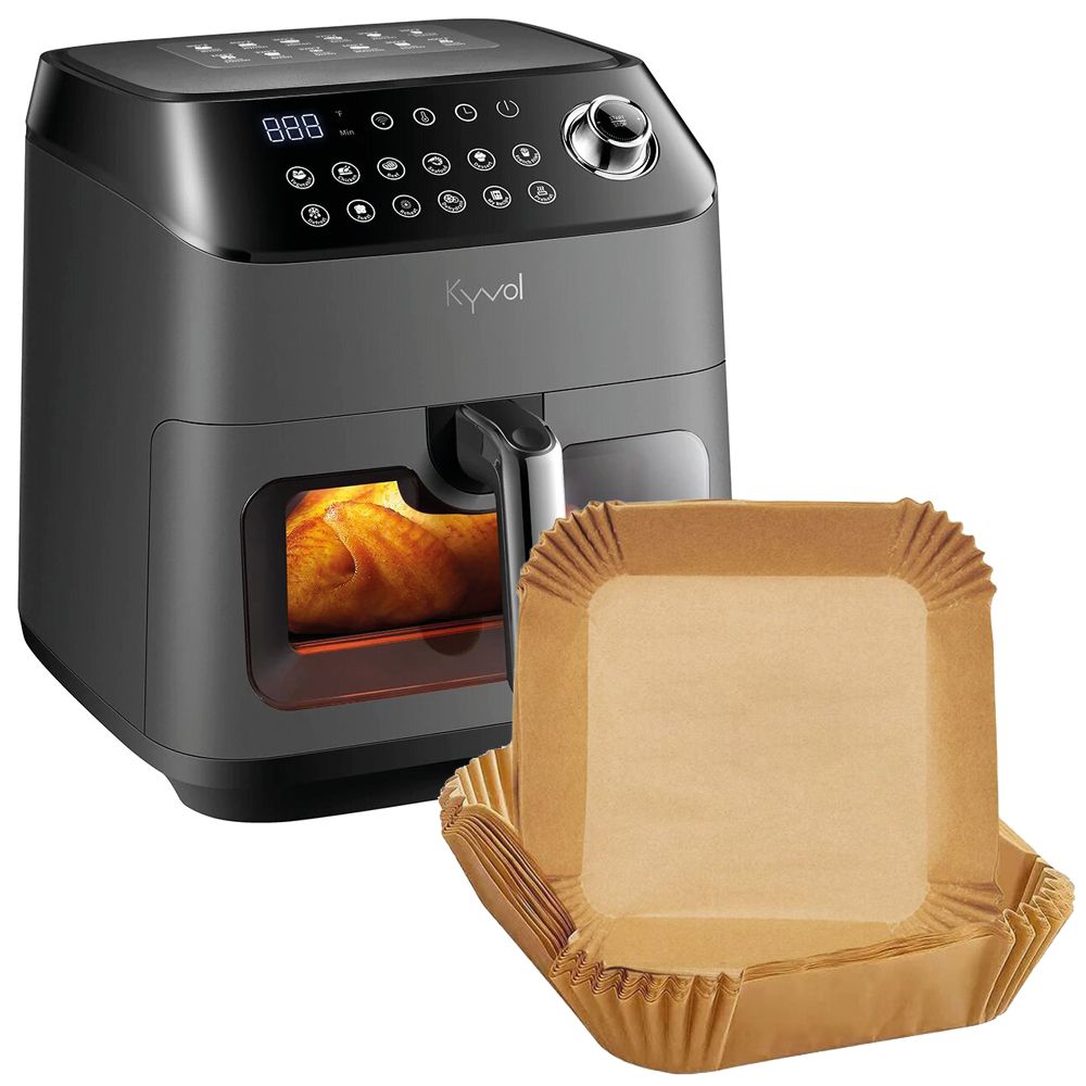 Epichef AF600 5.7L Smart WiFi Air Fryer, 200 Square Disposable Paper Liners