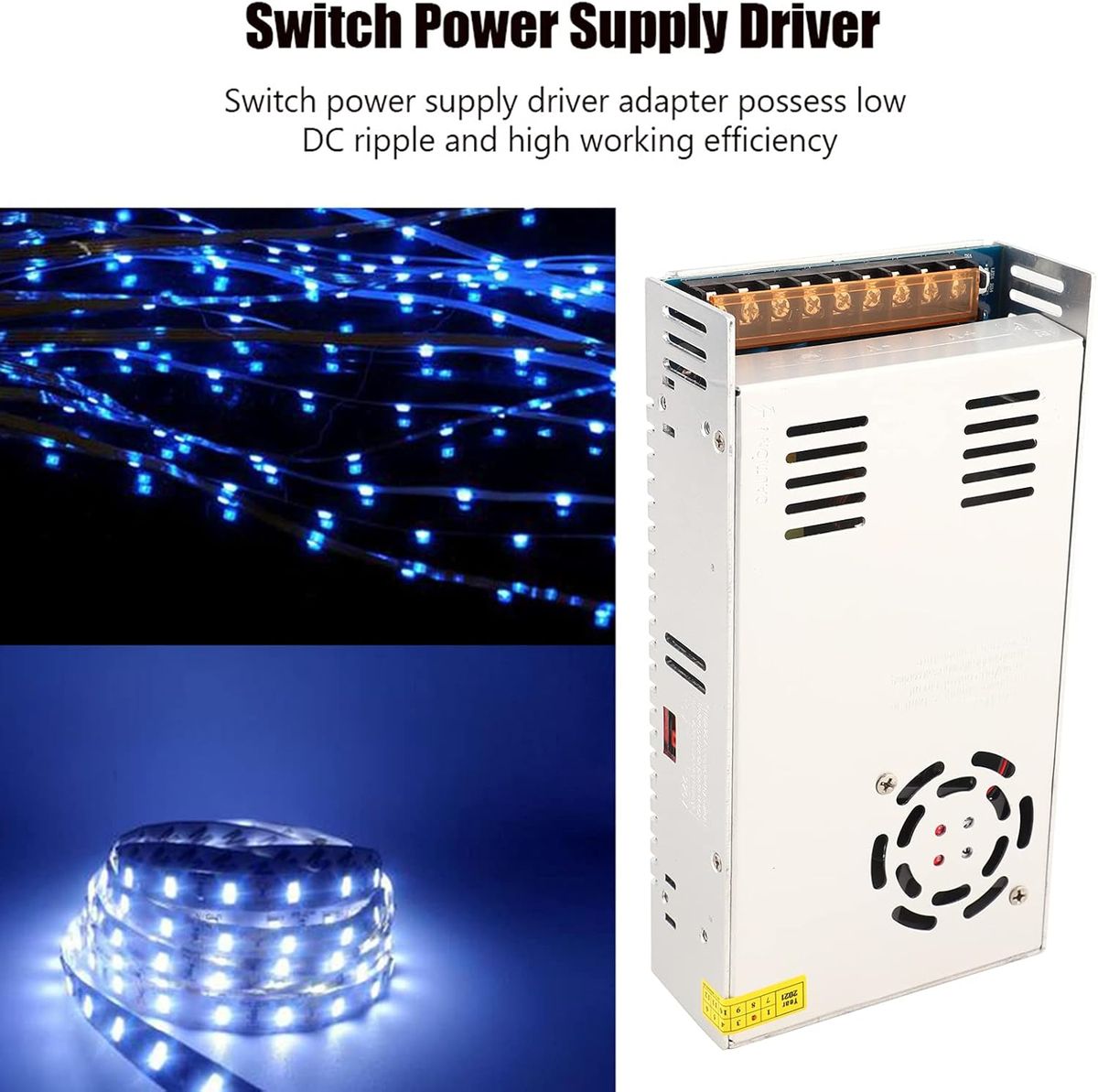 ledmo 2 Stuks 12V 20A Schakelende voeding AC 110 V/220 V naar DC Stroomadapter transformator 240W