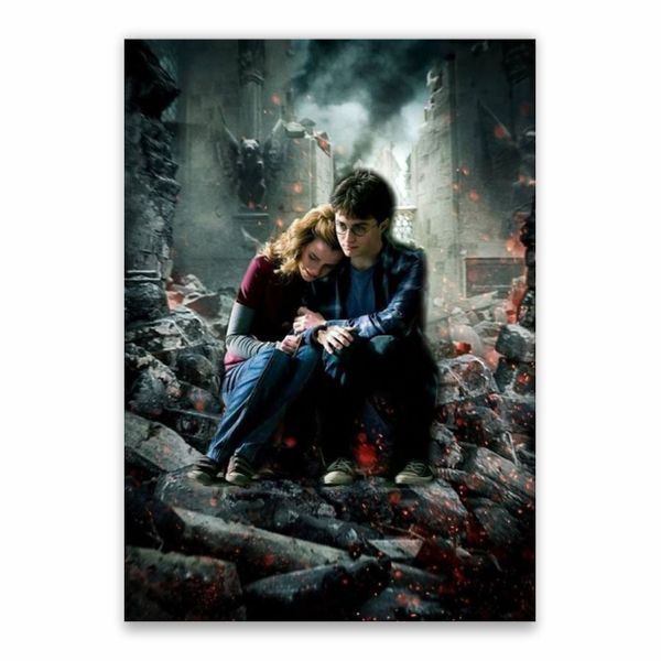 Deathly Hallows Hermione And Harry Poster - A1