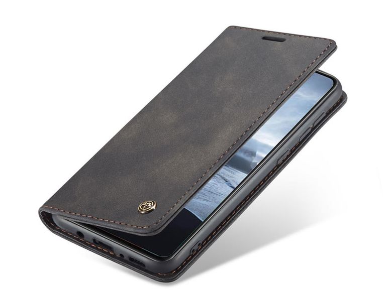 Samsung A21s Leather Flip Cover Brown