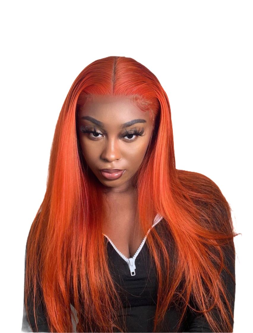 Best ginger colour premium lace frontal wigs | Shop Today. Get it ...