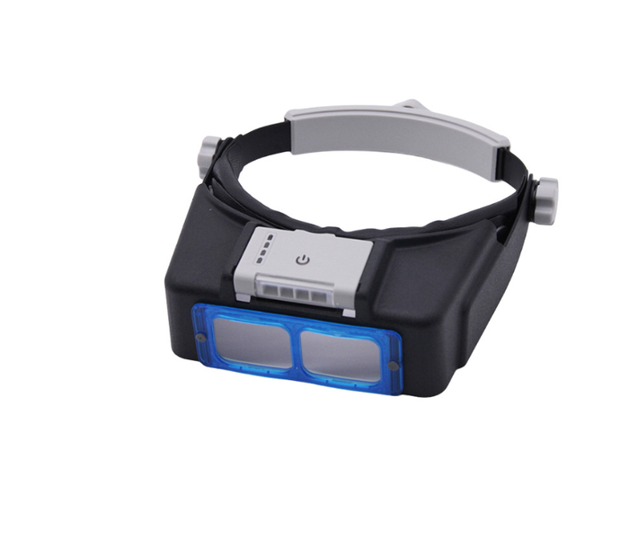 ABTOR Head-Mounted Magnifier, 4 Lenses: 1.5x, 2x, 2.5x And 3.5x Zoom