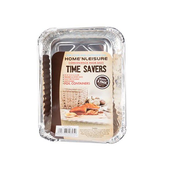 Wonder Towel Foil Baking Heavy-Duty Aluminium Pans in Sets of 5