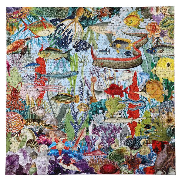 eeBoo Family Puzzle - Gems &amp; Fish: 1000 Pieces