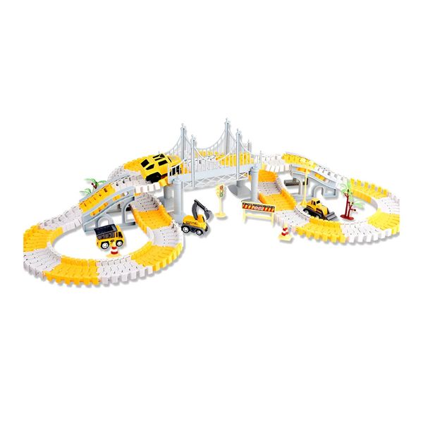 Zm Flexible Magic Track With Car Battery Toy For Kids