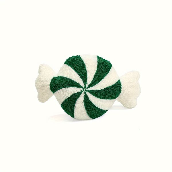 Embroidered Velvet Christmas Pillow, Hand-Washable Polyester