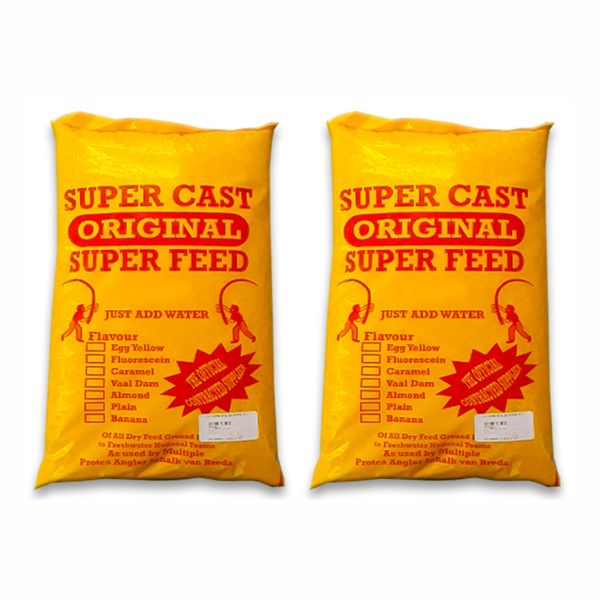 2 x Fishing Feed Mealiebom Plain
