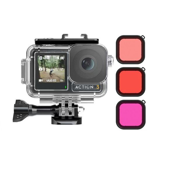 40m Waterproof Housing Compatible with DJI Osmo Action 3 Osmo Action 4