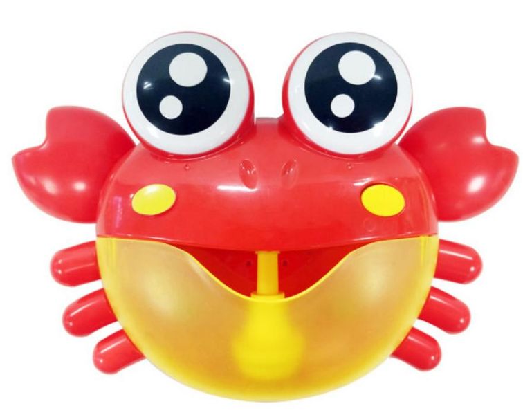 Light-Up Crab Bubble Maker for Bathtub Fun - 7 Colours + Music for Toddlers
