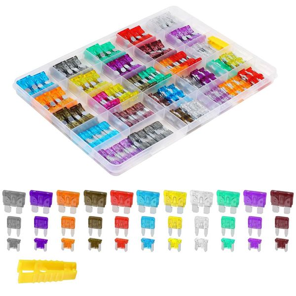330PCS Car Fuses Assortment Kit 2A/3A/5A/7.5A/10A/15A/20A/25A/30A/35A/40A