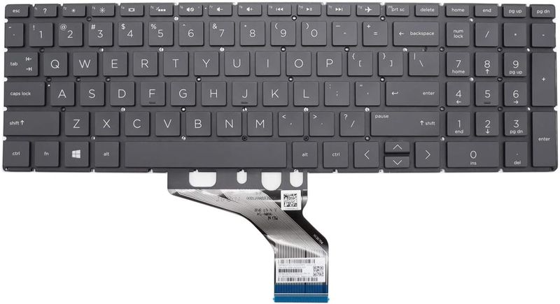 Replacement Keyboard for HP 250 G7 255 G7 15-da 17-CA 17-by Backlit