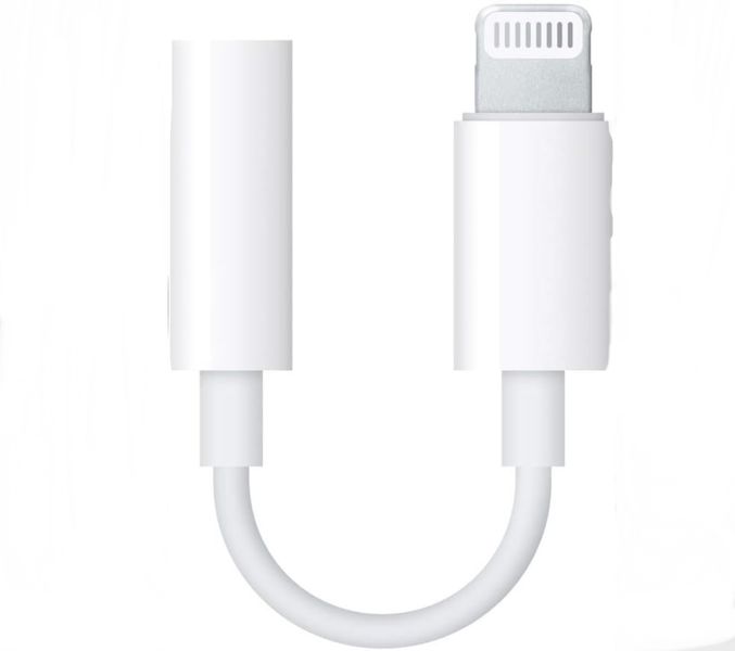 Aux 3.5 mm to lightning Audio converter adapter -White FS