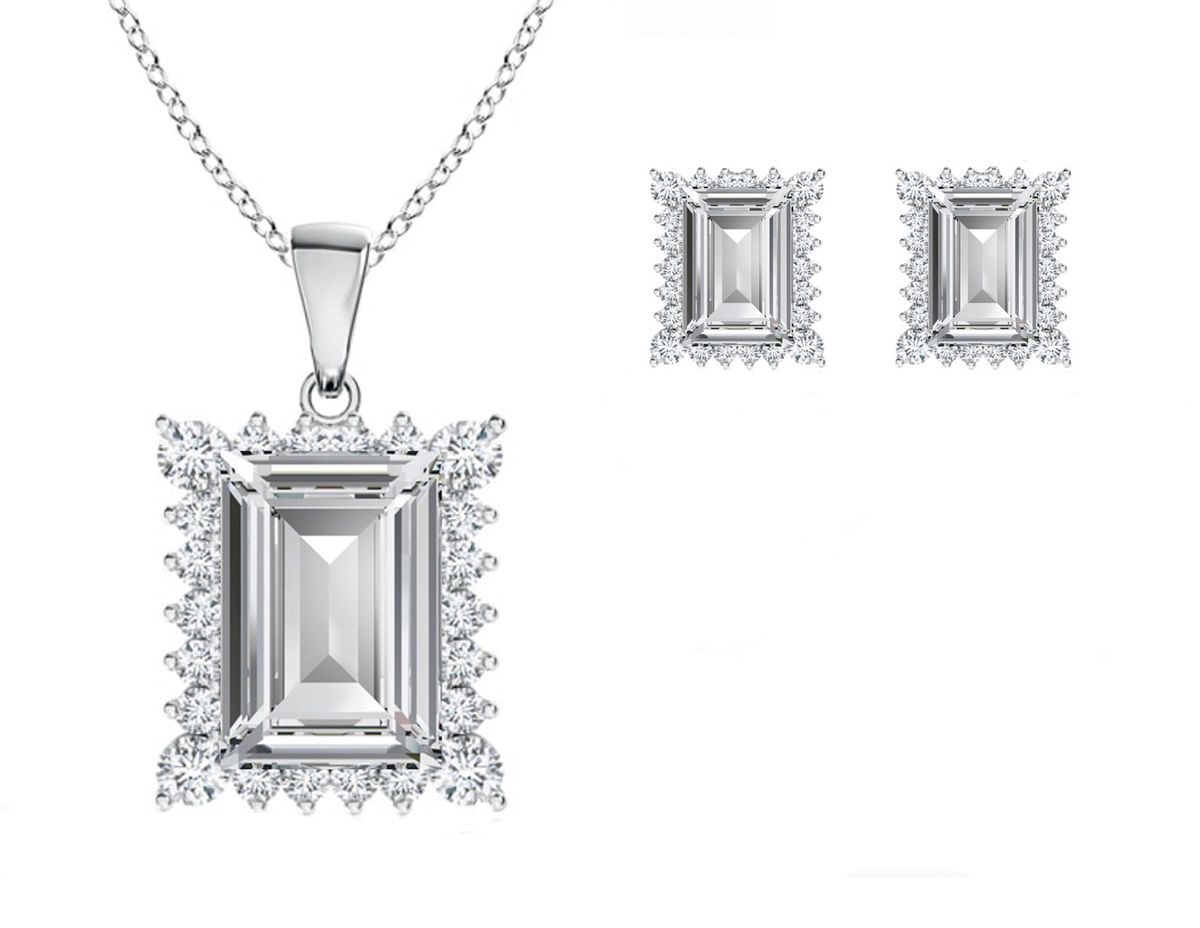 Stella Luna Evelyn Set with Swarovski Clear Crystal Shop Today. Get