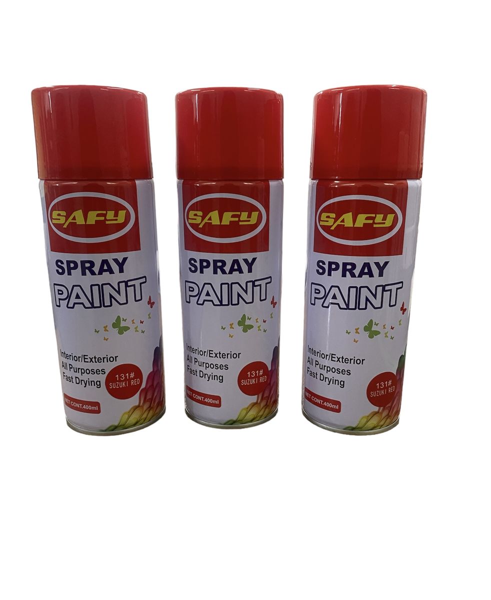 Safy Spray Paint Red 400ml Shop Today. Get it Tomorrow!