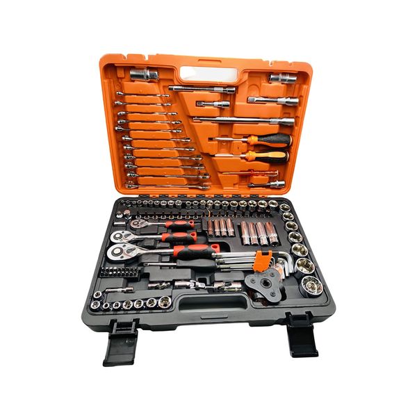 121 Piece Auto Repair Ratchet Wrench Tools Set With Case