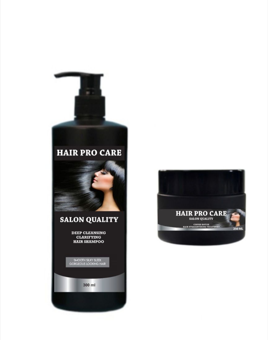 Hair Pro Care Clarifying Hair Shampoo And Coffee Botox Hair Treatment
