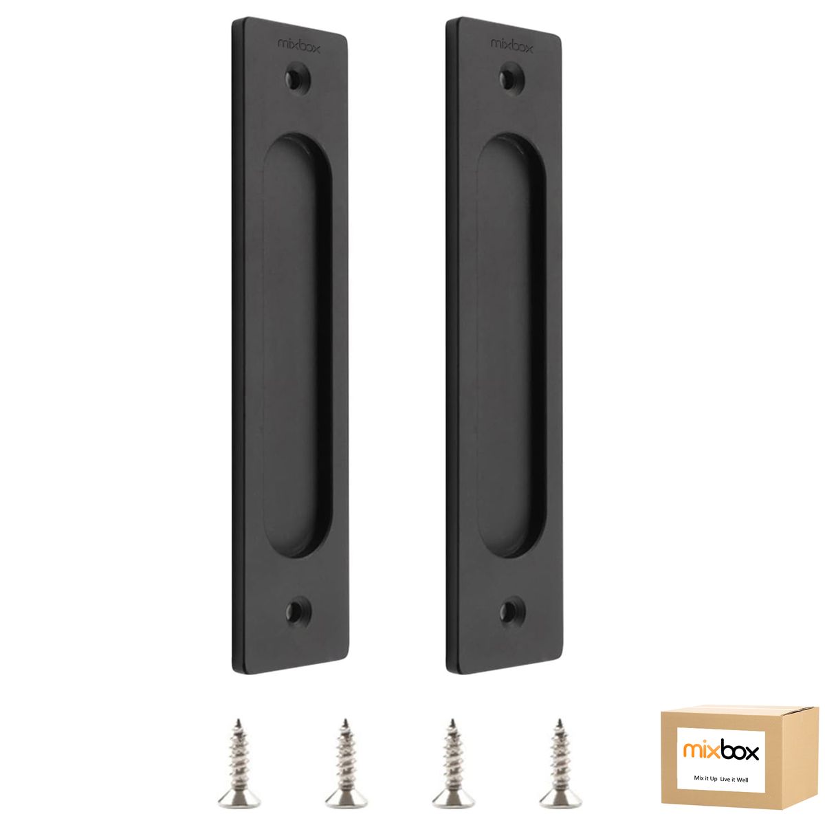 Mix Box 2 Pack 18cm Aluminum Alloy Sliding Door Flush Pull Handle