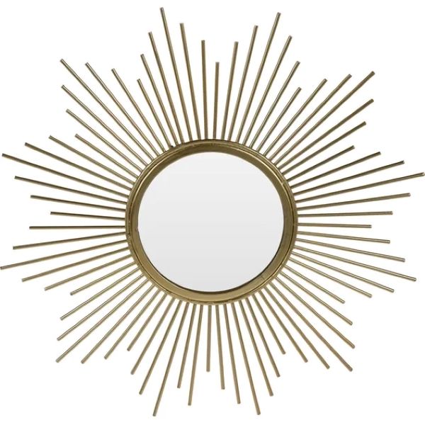 Gold Sun Shaped Mirror - 34cm