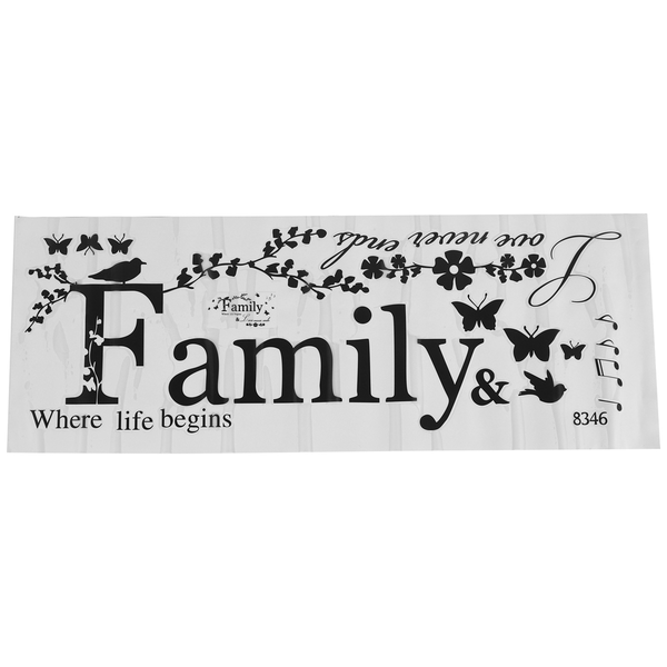 Removable Wall Decal Art Sticker Mural Home Living Room Decor Family Words