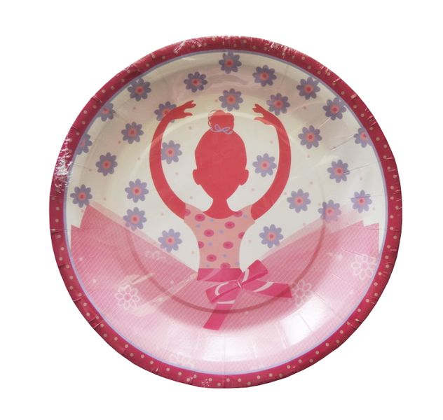 Ballerina theme Paper Plates - 20 Piece