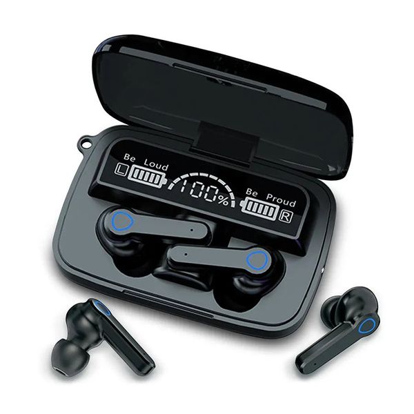 M19 Wireless Bluetooth In-Ear Earphones With LED Charging Box/Carry Case