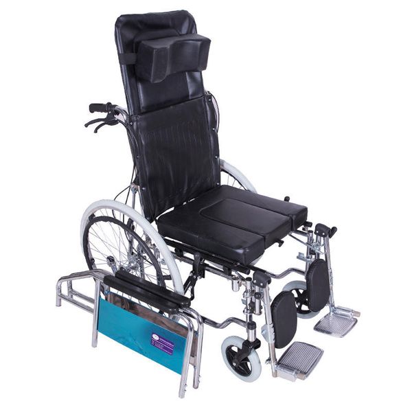 Reclining Multifunctional Wheelchair With Detachable Leg Support